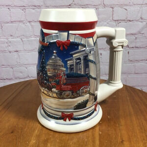 Budweiser 2001 Holiday Stein “Holiday at the Capitol” CS445